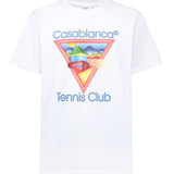 T-shirt con stampa Tennis Club MPF25JTS001 01 CASABLANCA 