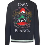 Cardigan Casa Mountain Temple in lana MPF25KW100101  CASABLANCA 