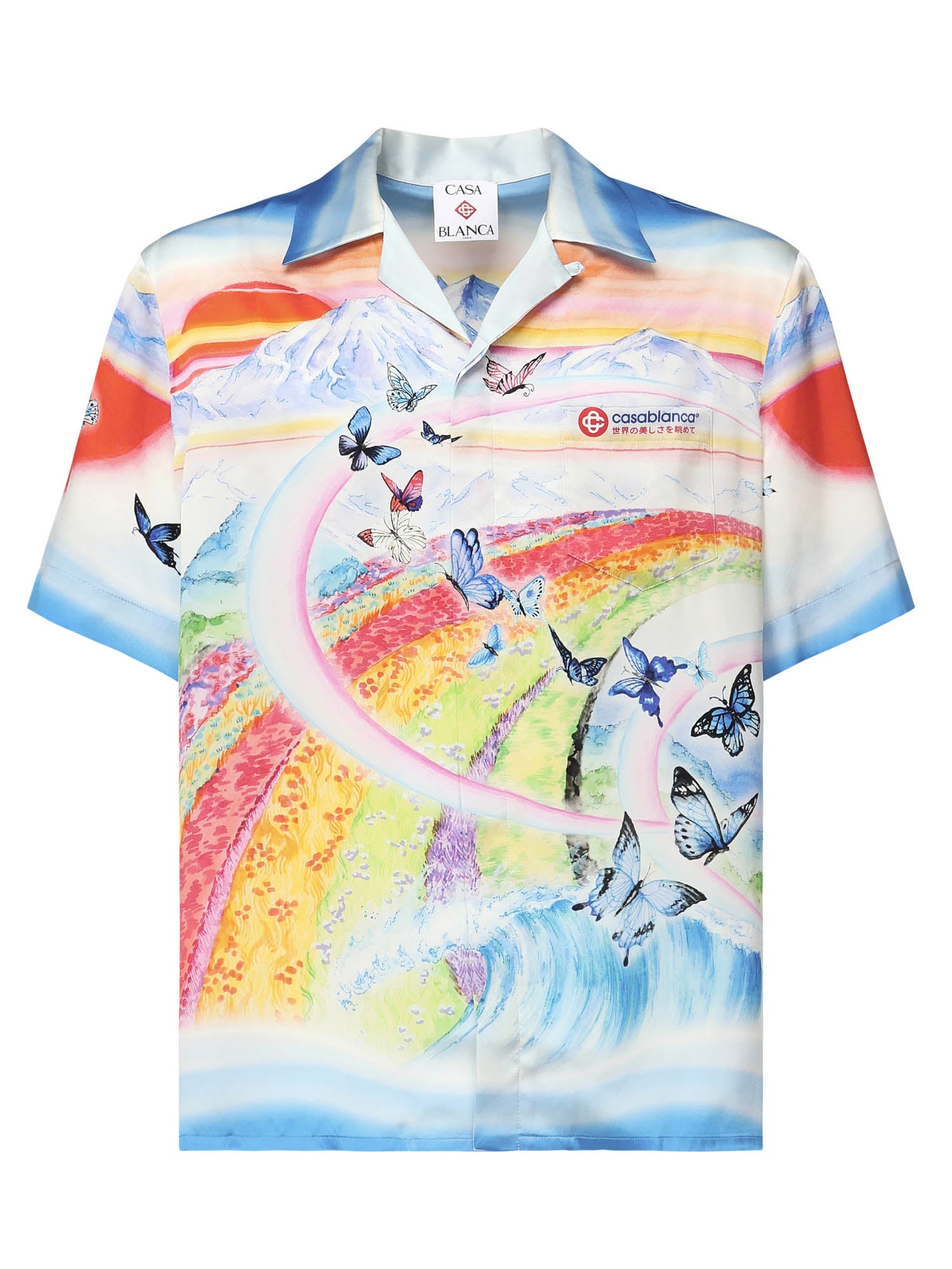Camicia in seta con stampa MPF25SH00302  CASABLANCA 