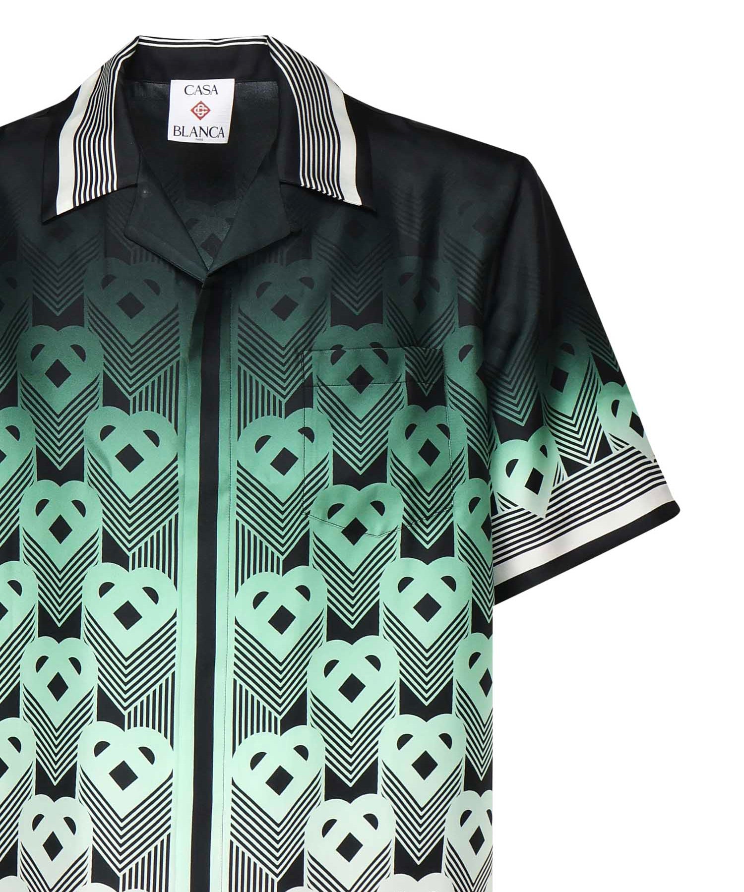 Camicia con monogram sfumato in seta MPF25SH00304  CASABLANCA 