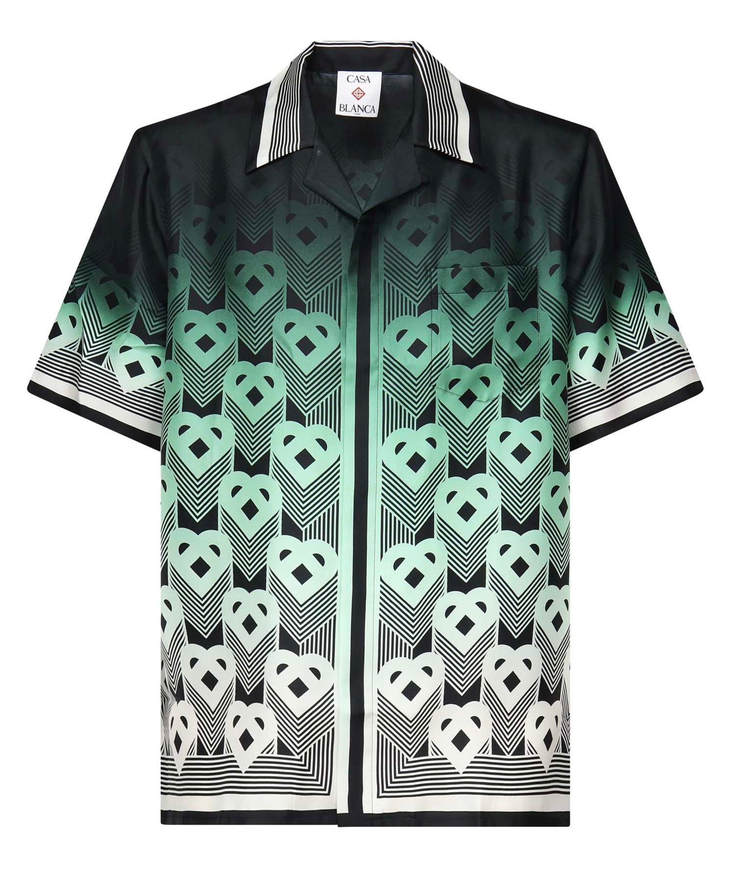 Camicia con monogram sfumato in seta MPF25SH00304  CASABLANCA 