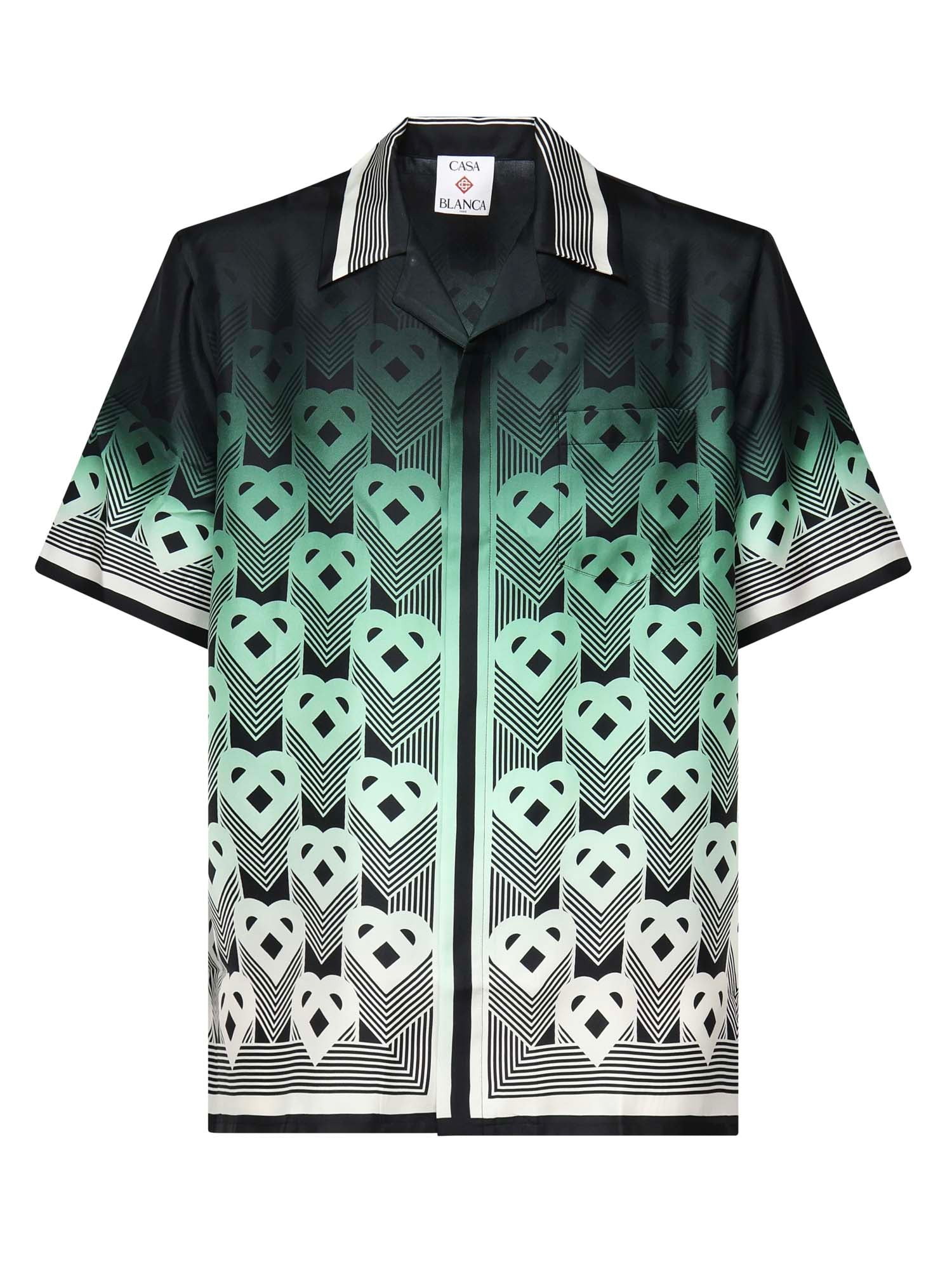 Camicia con monogram sfumato in seta MPF25SH00304  CASABLANCA 