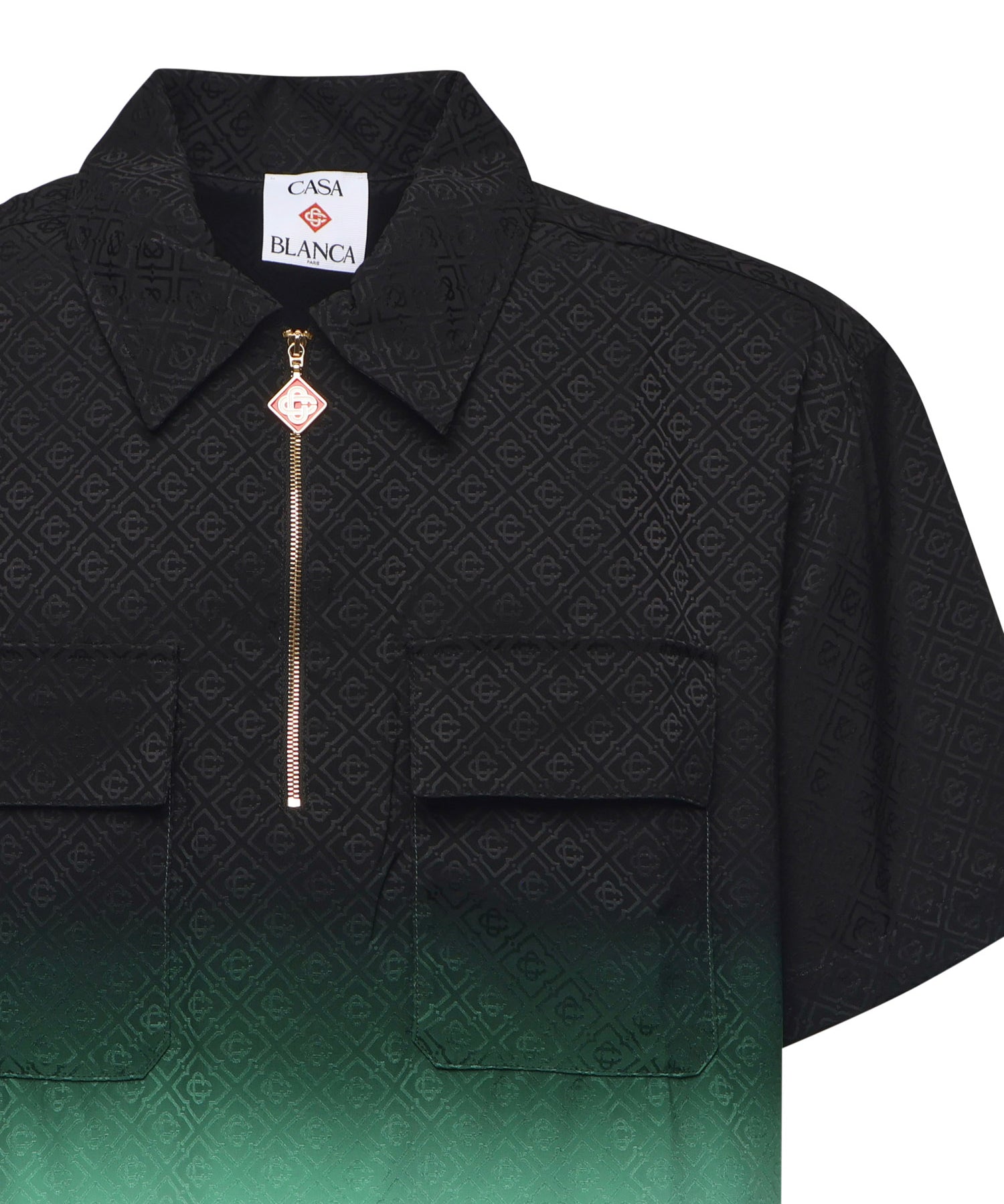 Camicia con stampa monogramma all-over MPF25SH198 01 CASABLANCA 
