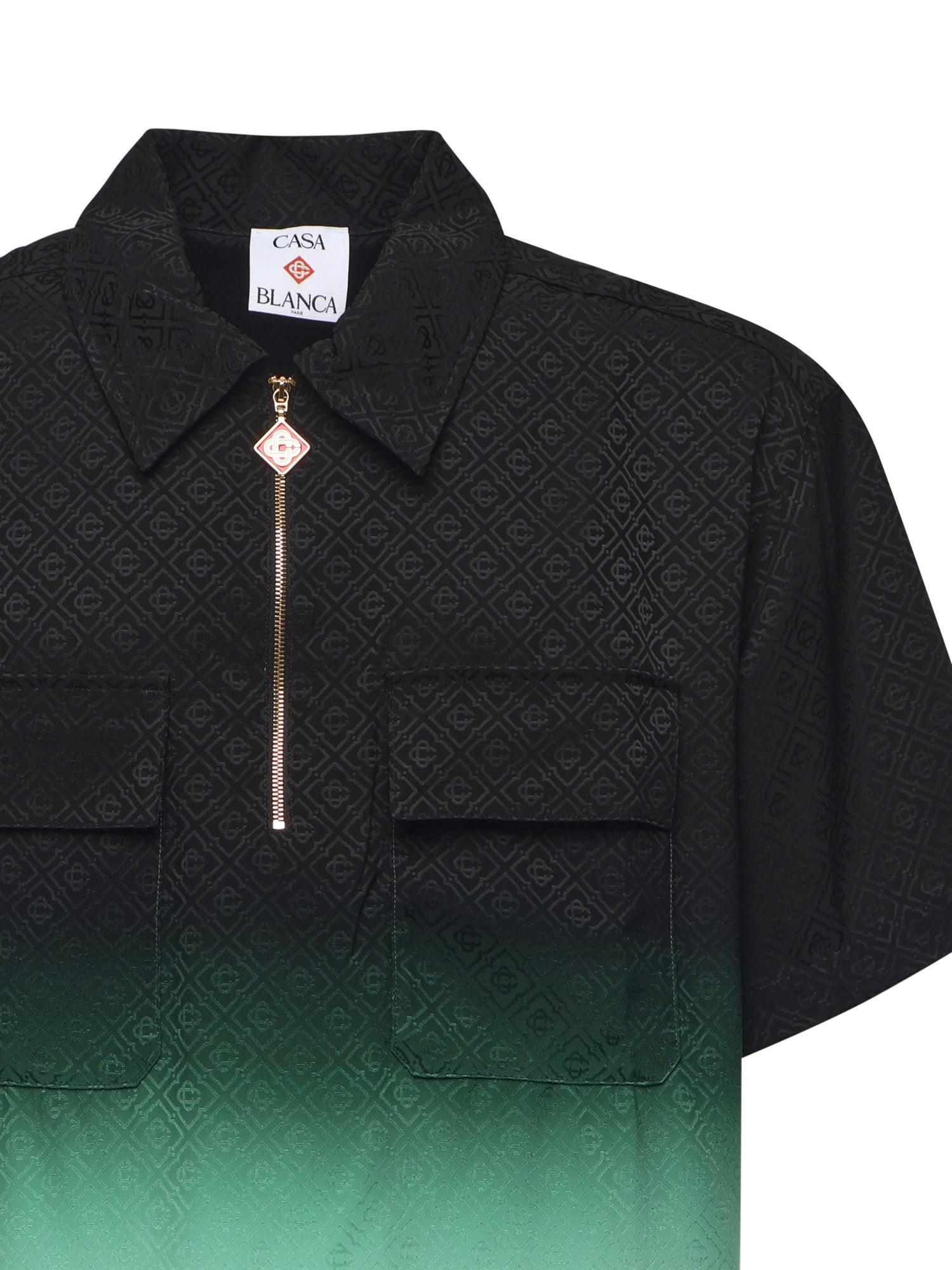 Camicia con stampa monogramma all-over MPF25SH198 01 CASABLANCA 