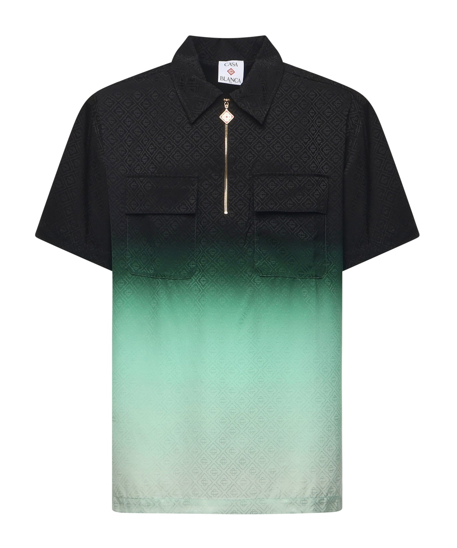 Camicia con stampa monogramma all-over MPF25SH198 01 CASABLANCA 