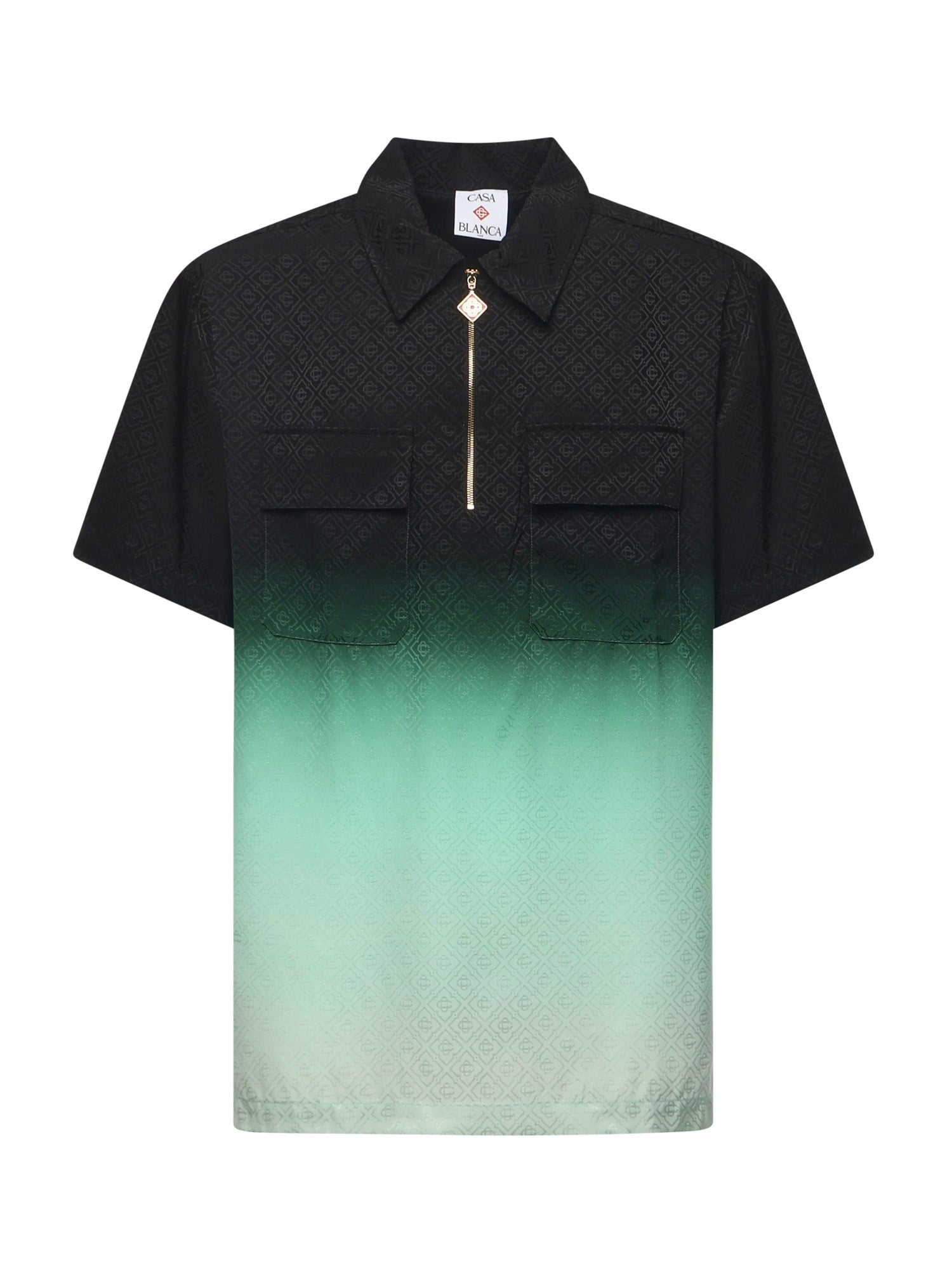 Camicia con stampa monogramma all-over MPF25SH198 01 CASABLANCA 