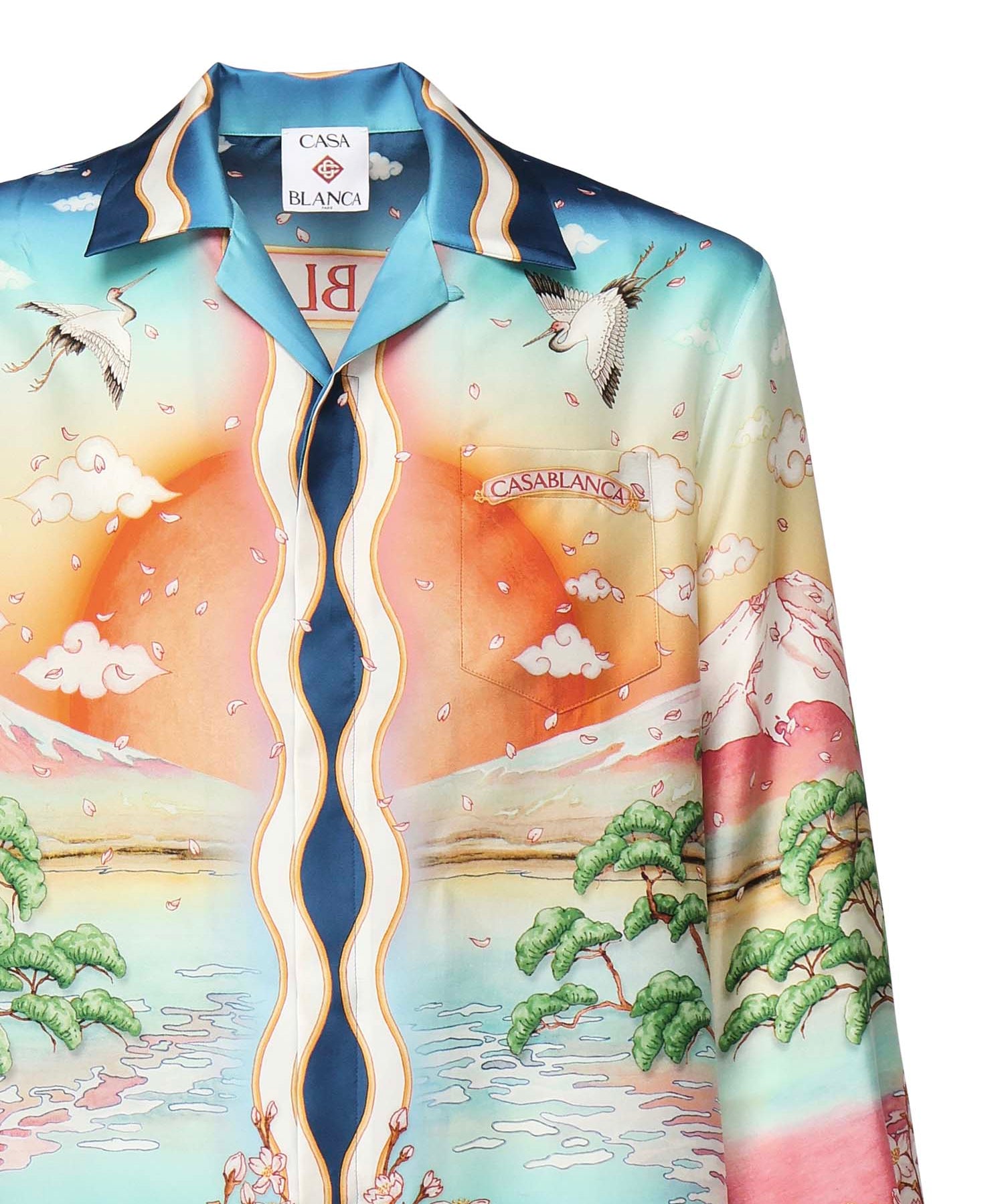Camicia tennis club in seta UMPF25SH00601  CASABLANCA 
