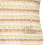 Canotta cropped con logo ricamato CHC25AMH02555 3ZA CHLOÉ 