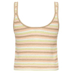 Canotta cropped con logo ricamato CHC25AMH02555 3ZA CHLOÉ 