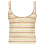 Canotta cropped con logo ricamato CHC25AMH02555 3ZA CHLOÉ 