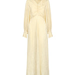 Abito lungo increspato in jacquard di seta CHC25ARO31115 753 CHLOÉ 
