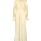 Abito lungo increspato in jacquard di seta CHC25ARO31115 753 CHLOÉ 