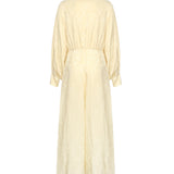 Abito lungo increspato in jacquard di seta CHC25ARO31115 753 CHLOÉ 