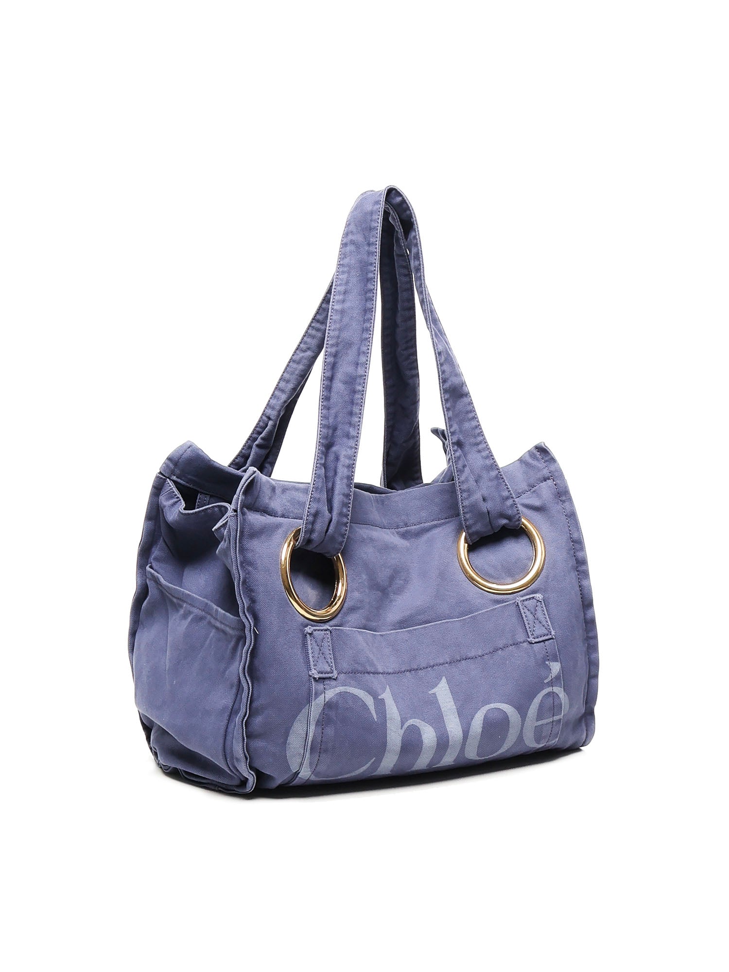 Tote bag Plage in cotone CHC25AS546P10 48B CHLOÉ 