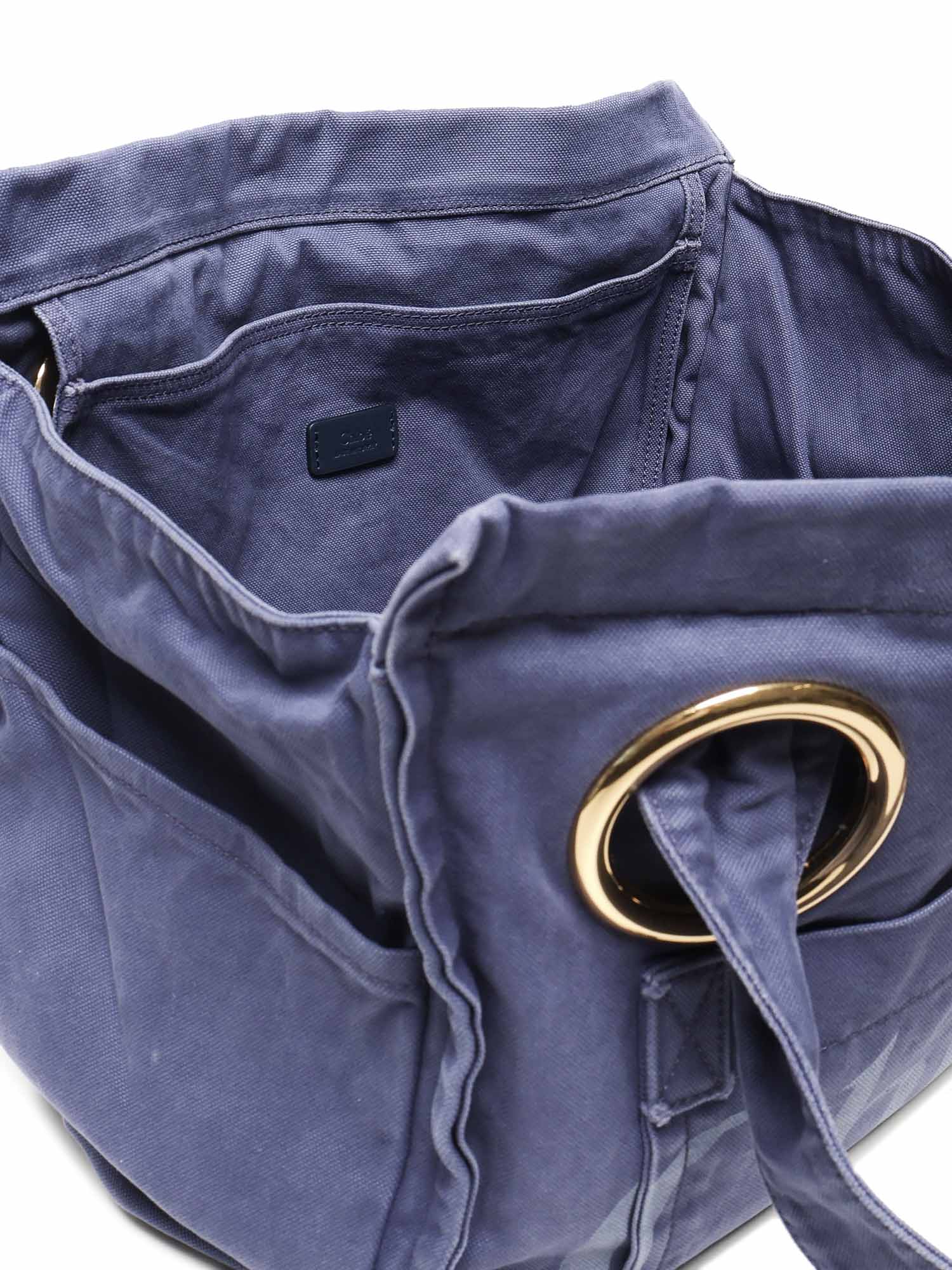Tote bag Plage in cotone CHC25AS546P10 48B CHLOÉ 