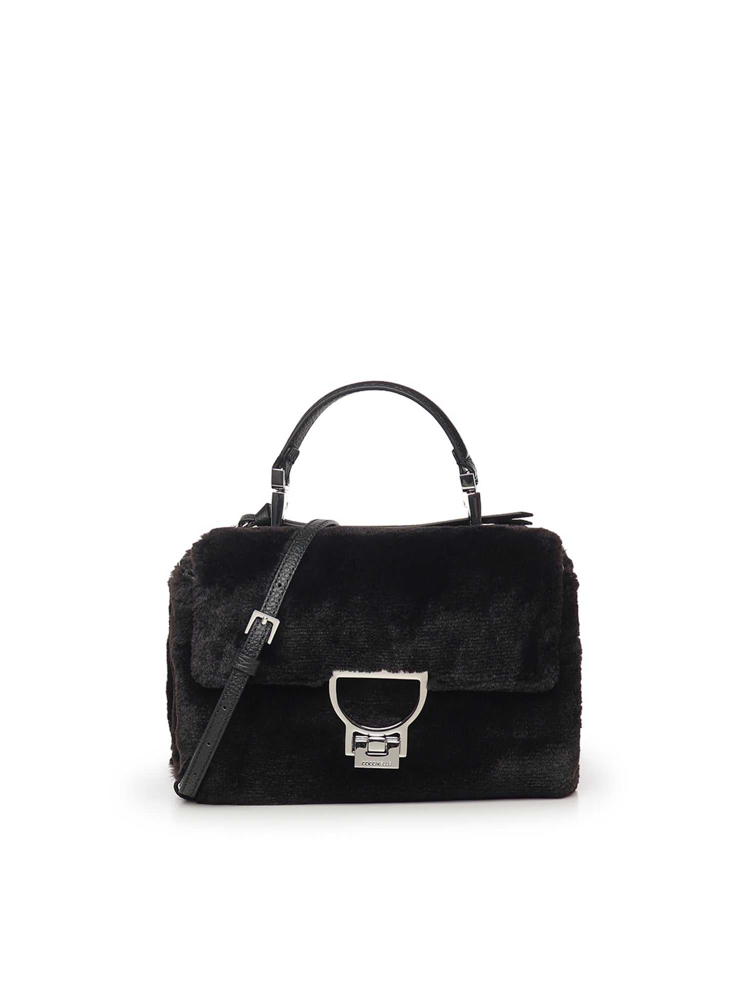 Borsa Arlettis in pelliccia sintetica e pelle<BR/> E1T3I55B701 001 COCCINELLE 