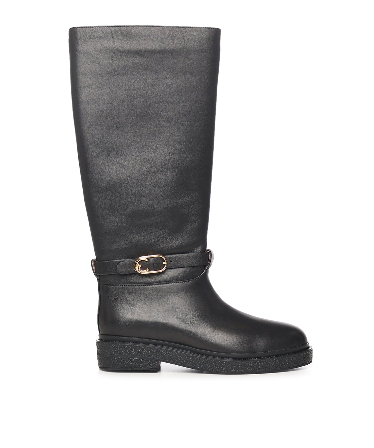 Stivali C-Saddle in pelle E4T7A150101 001 COCCINELLE 