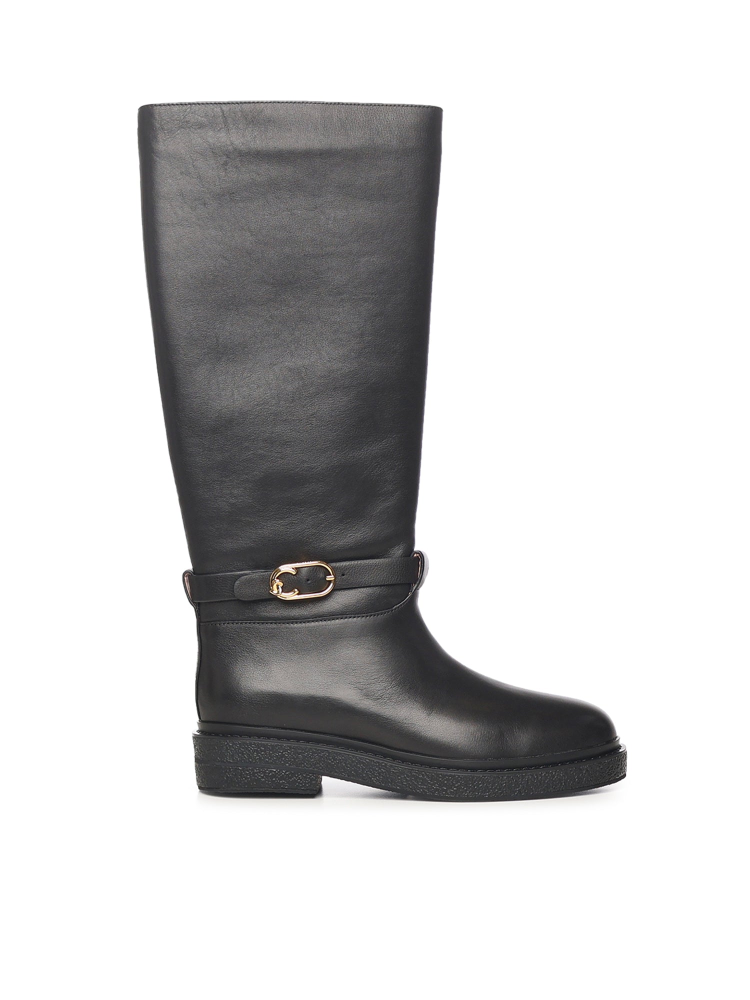 Stivali C-Saddle in pelle E4T7A150101 001 COCCINELLE 