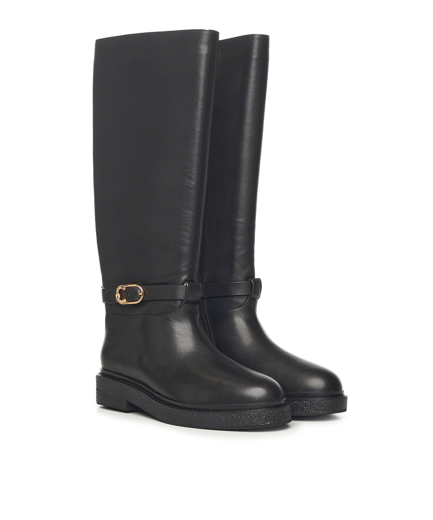 Stivali C-Saddle in pelle E4T7A150101 001 COCCINELLE 