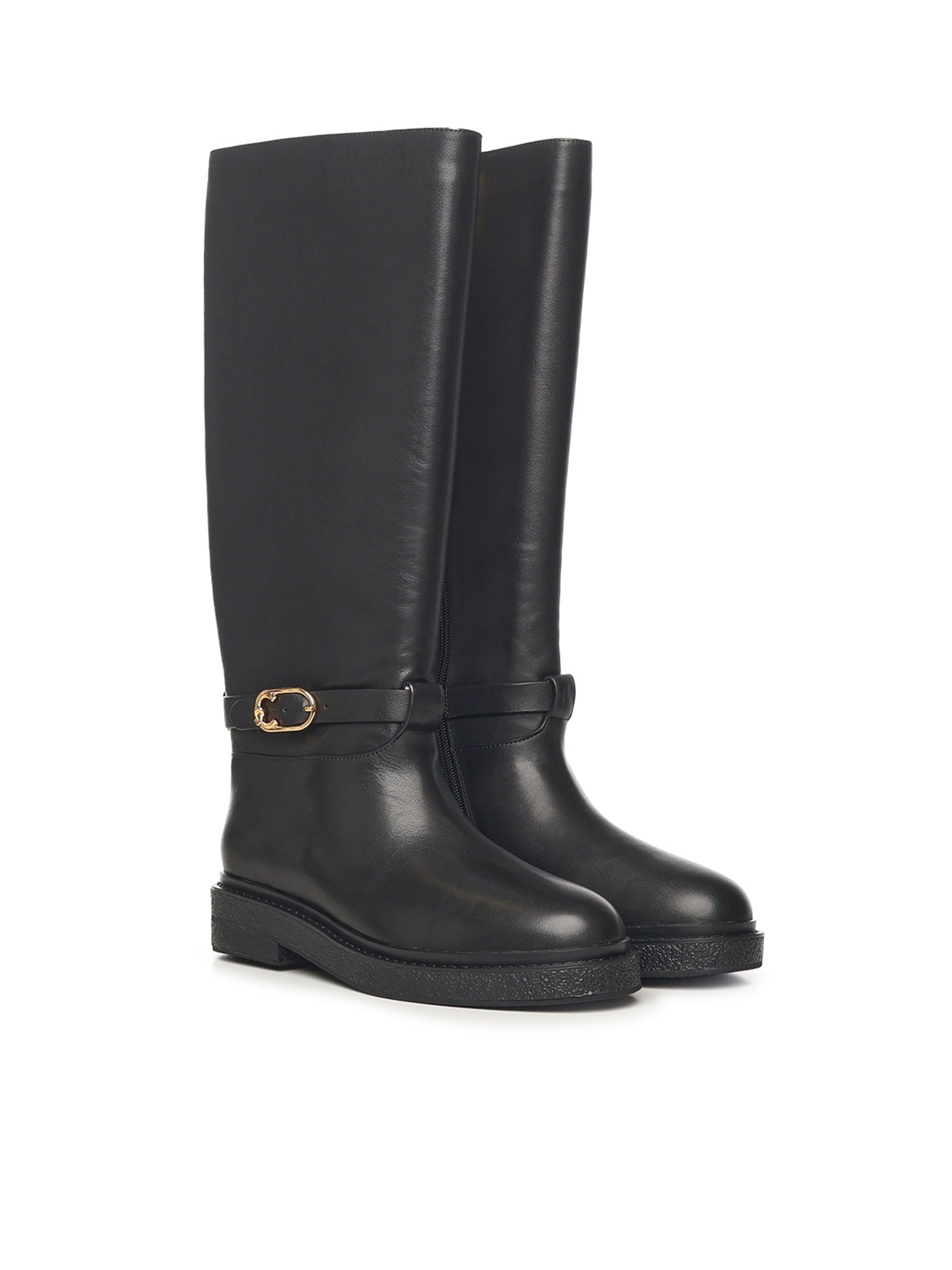 Stivali C-Saddle in pelle E4T7A150101 001 COCCINELLE 