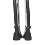 Stivali C-Saddle in pelle E4T7A150101 001 COCCINELLE 