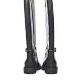 Stivali C-Saddle in pelle E4T7A150101 001 COCCINELLE 