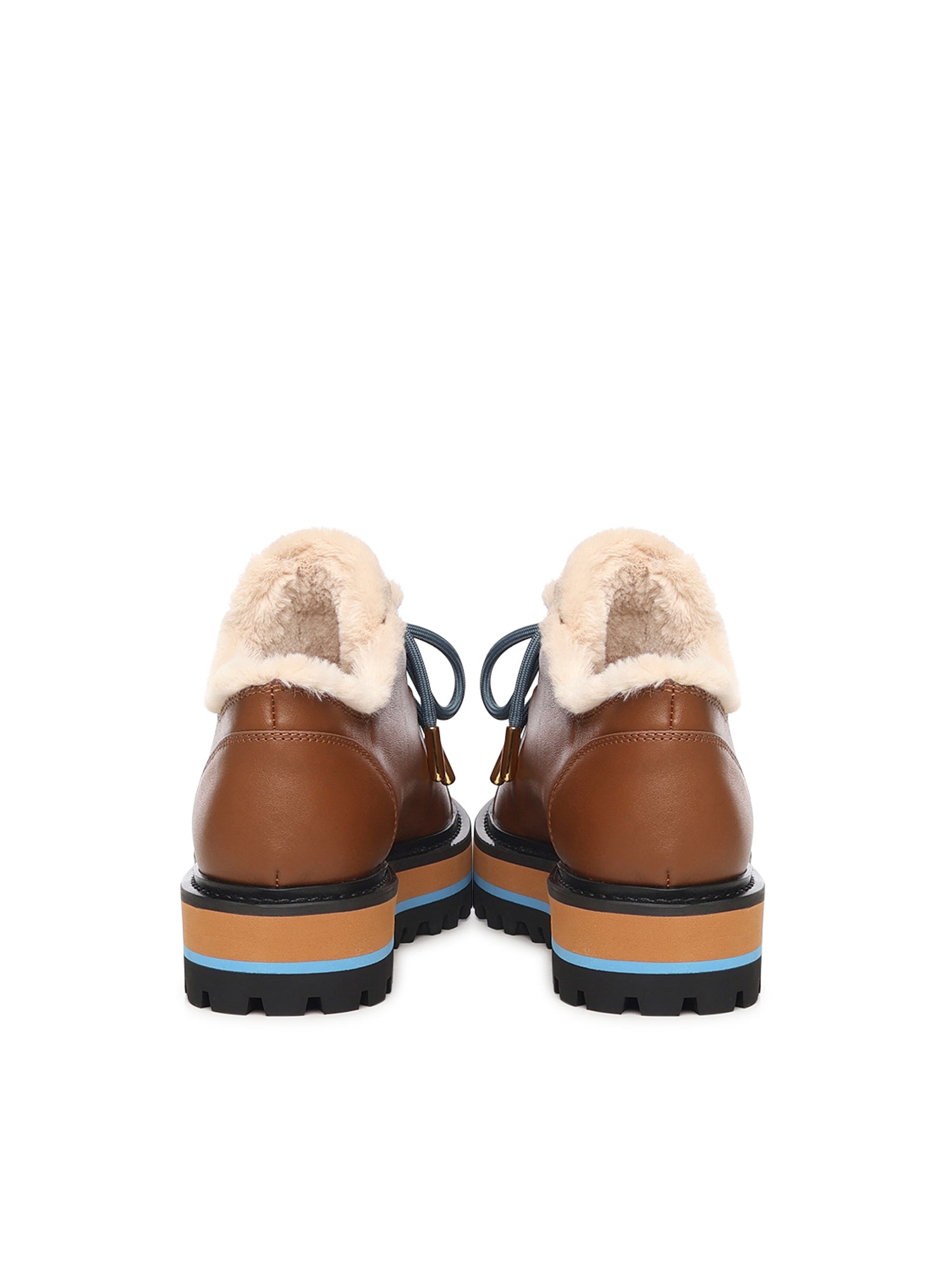 Desert boot in pelle e pelliccia sintetica E4TXP120101 911 COCCINELLE 