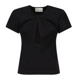 T-shirt cut-out COPJS158F5012 BLACK COPERNI 