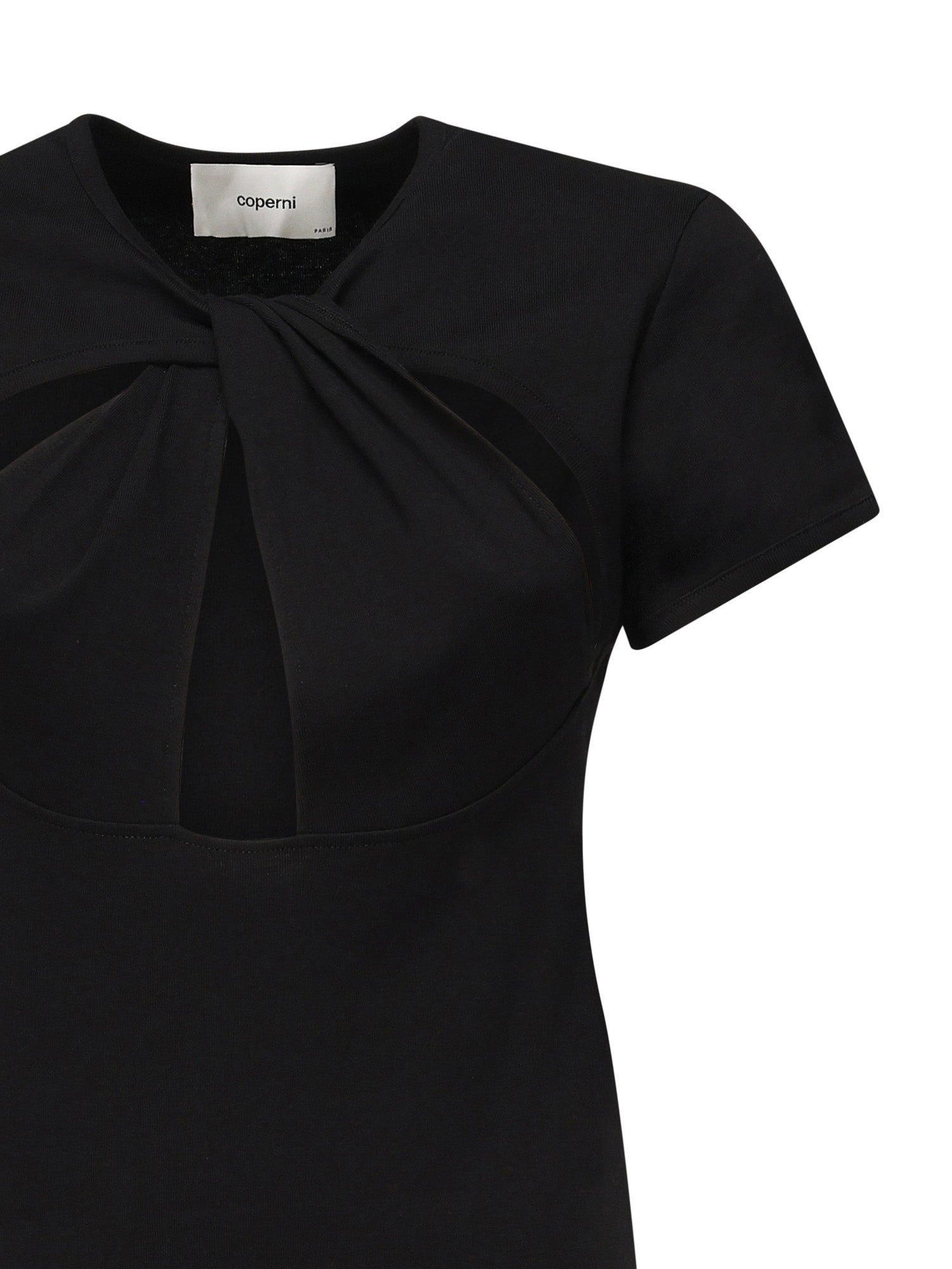 T-shirt cut-out COPJS158F5012 BLACK COPERNI 