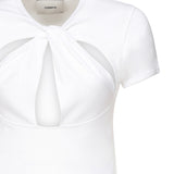 T-shirt cut-out COPJS158F5012 WHITE COPERNI 