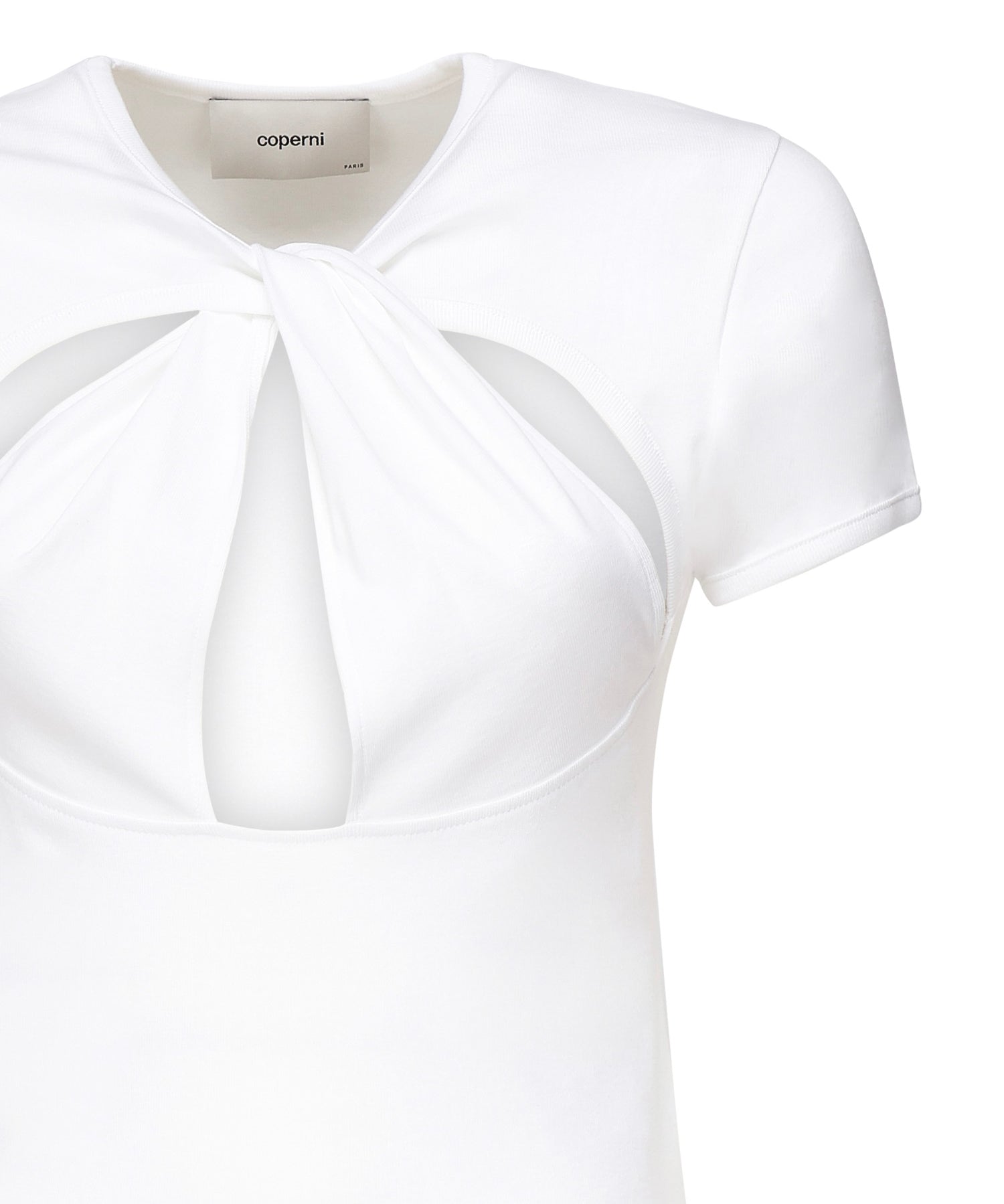 T-shirt cut-out COPJS158F5012 WHITE COPERNI 