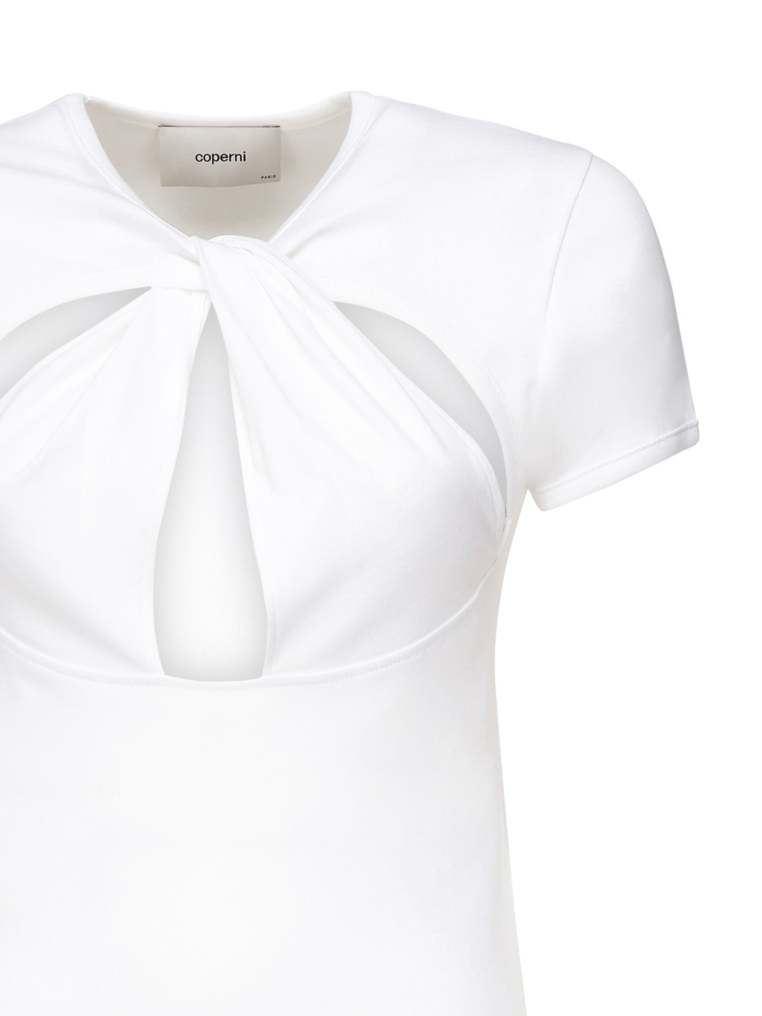 T-shirt cut-out COPJS158F5012 WHITE COPERNI 