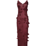 Abito Butterflies Techno con ricamo COPML166Y3015 RED COPERNI 