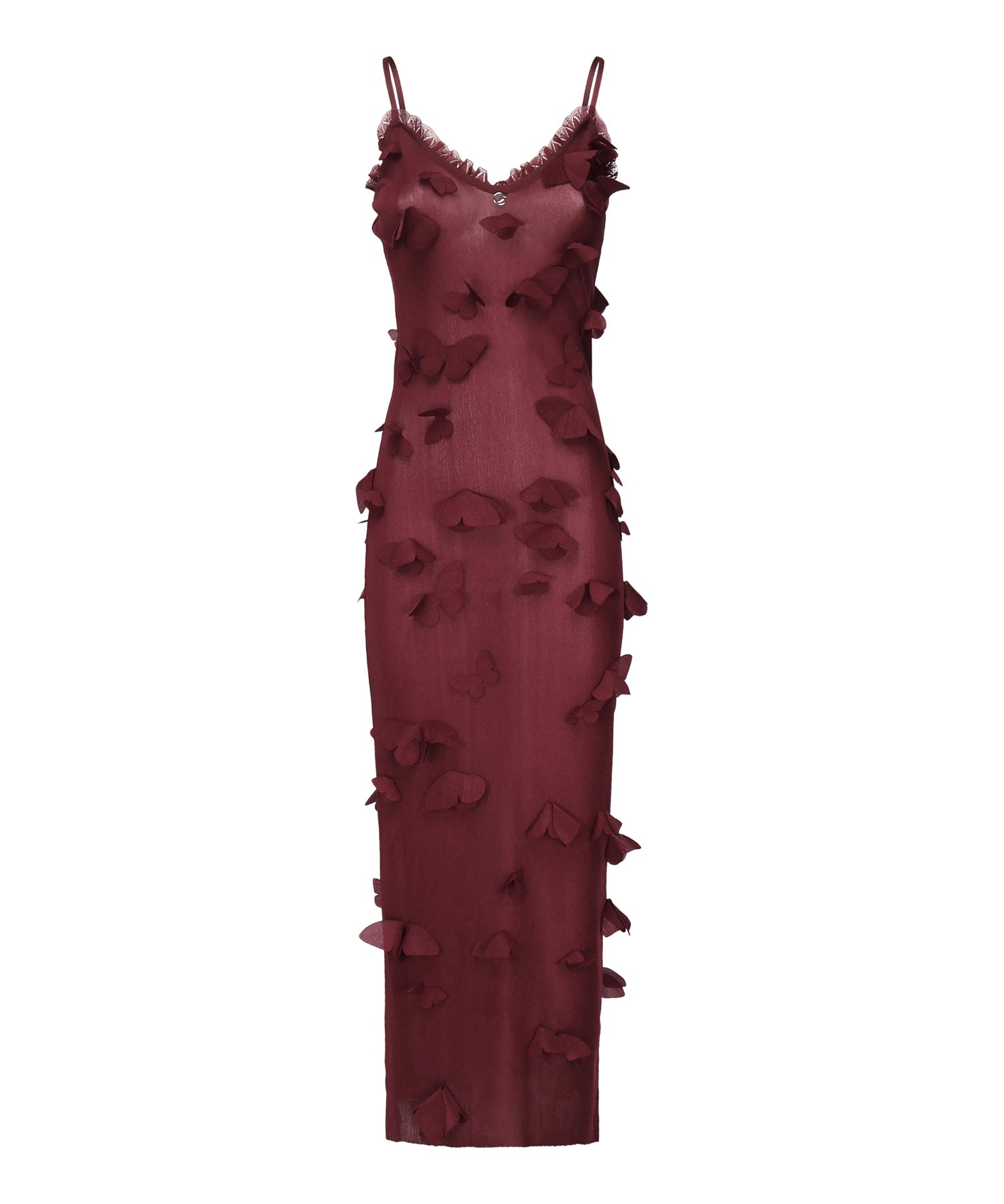 Abito Butterflies Techno con ricamo COPML166Y3015 RED COPERNI 