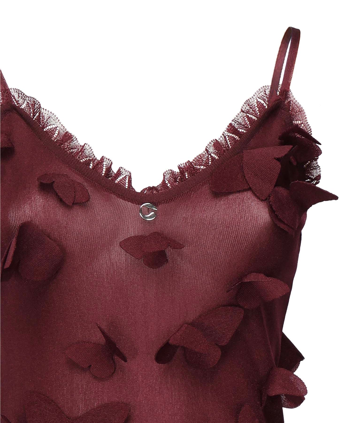 Abito Butterflies Techno con ricamo COPML166Y3015 RED COPERNI 