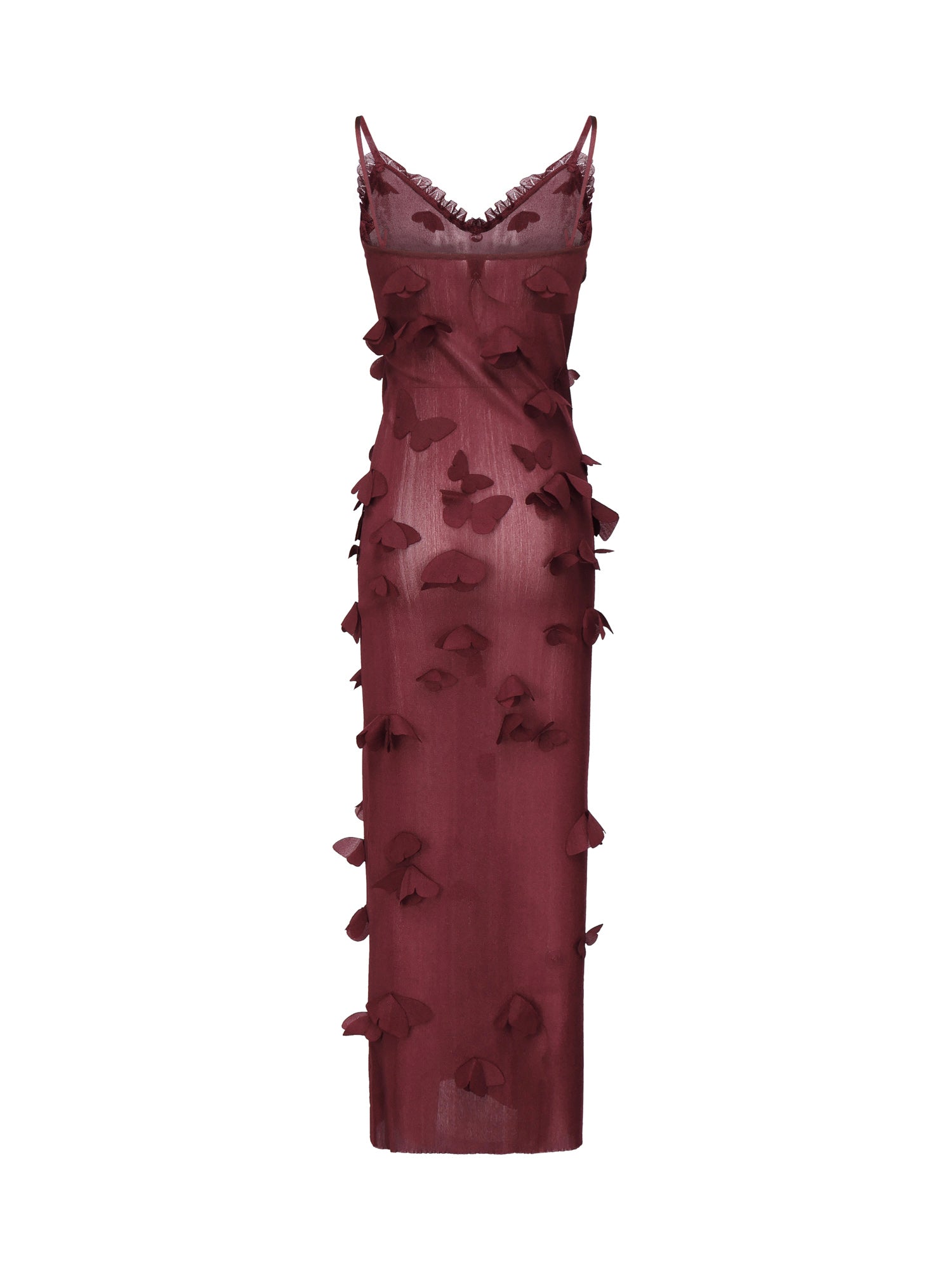 Abito Butterflies Techno con ricamo COPML166Y3015 RED COPERNI 