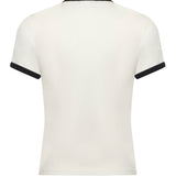 T-shirt in cotone con logo 125JTS017JS0203 B211 COURREGES 