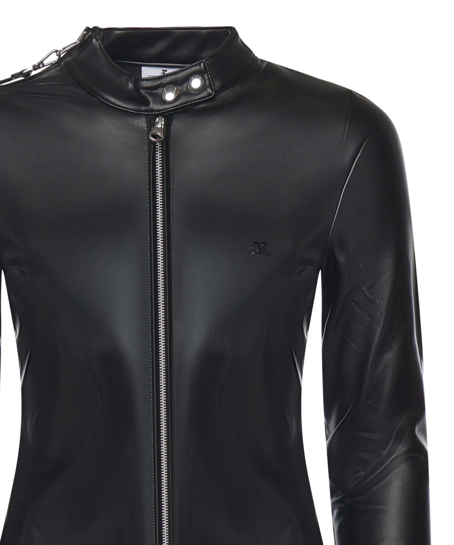 Top biker con zip 325CT0436PU0049 9999 COURREGES 