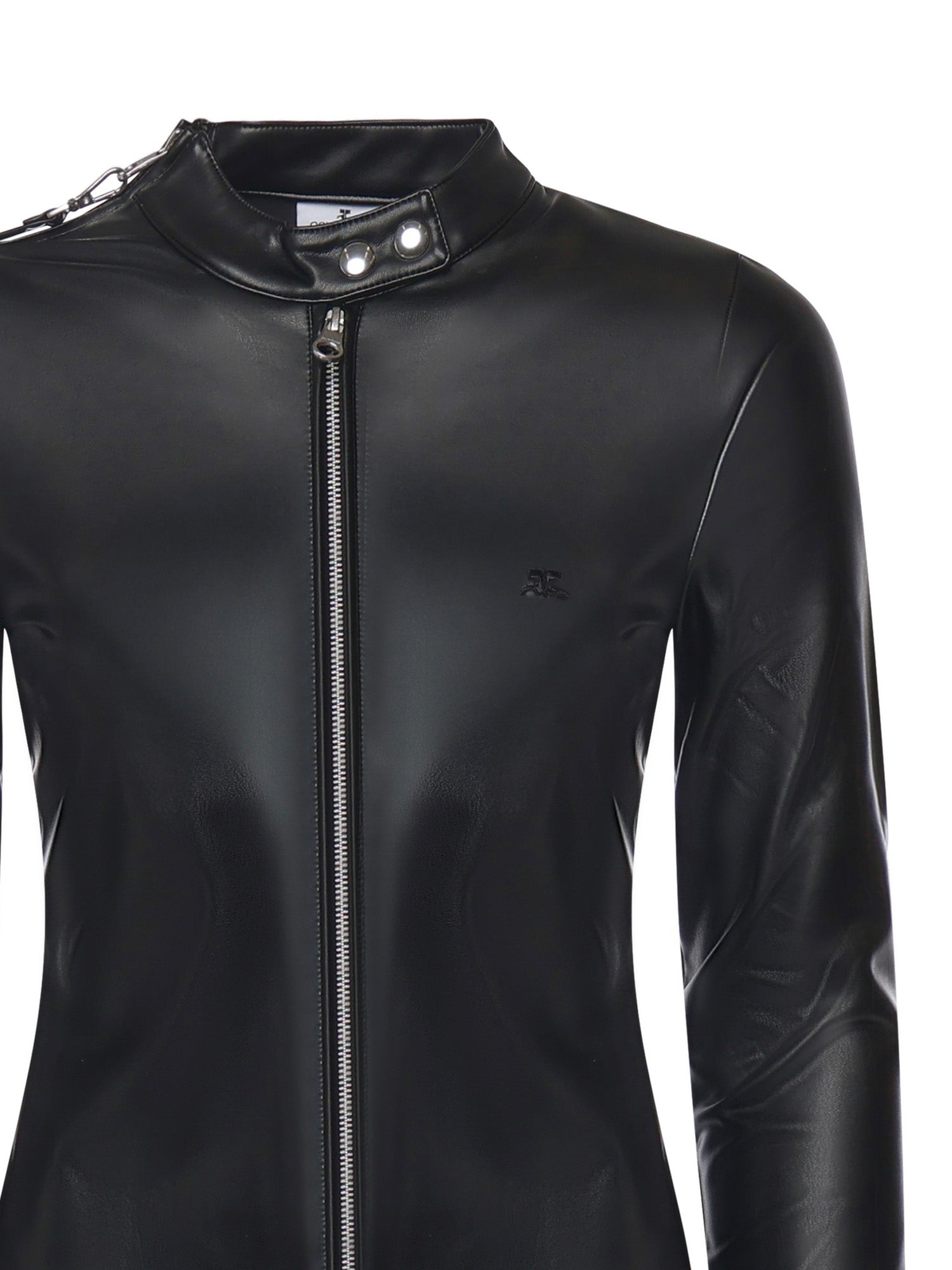 Top biker con zip 325CT0436PU0049 9999 COURREGES 