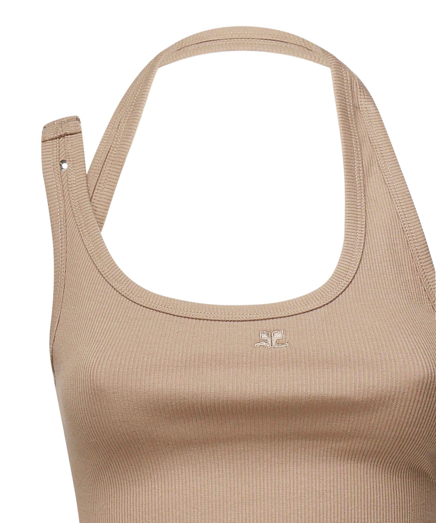 Canotta con fibbia asimmetrica 325JDE143JS0194 1098 COURREGES 