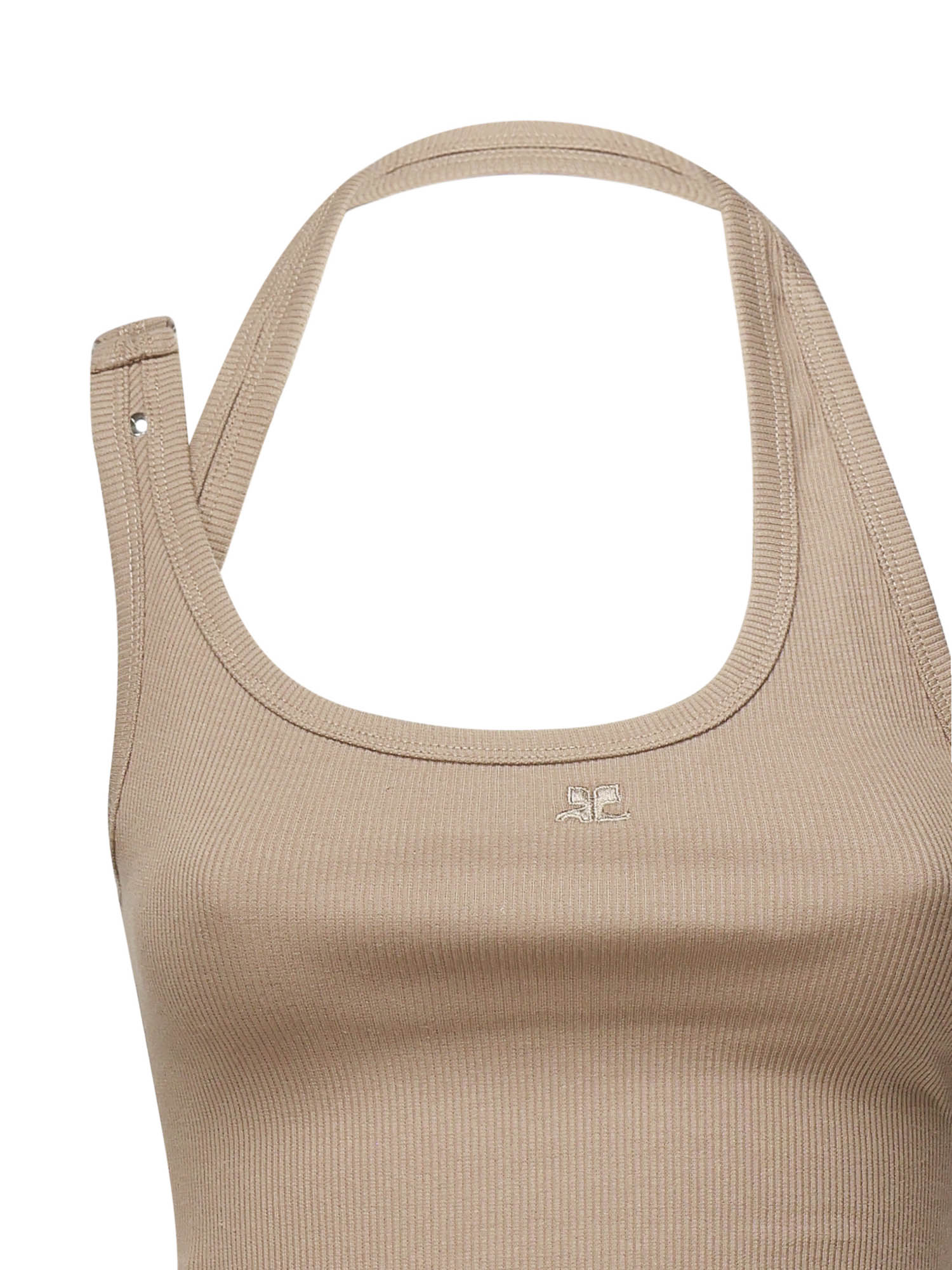 Canotta con fibbia asimmetrica 325JDE143JS0194 1098 COURREGES 