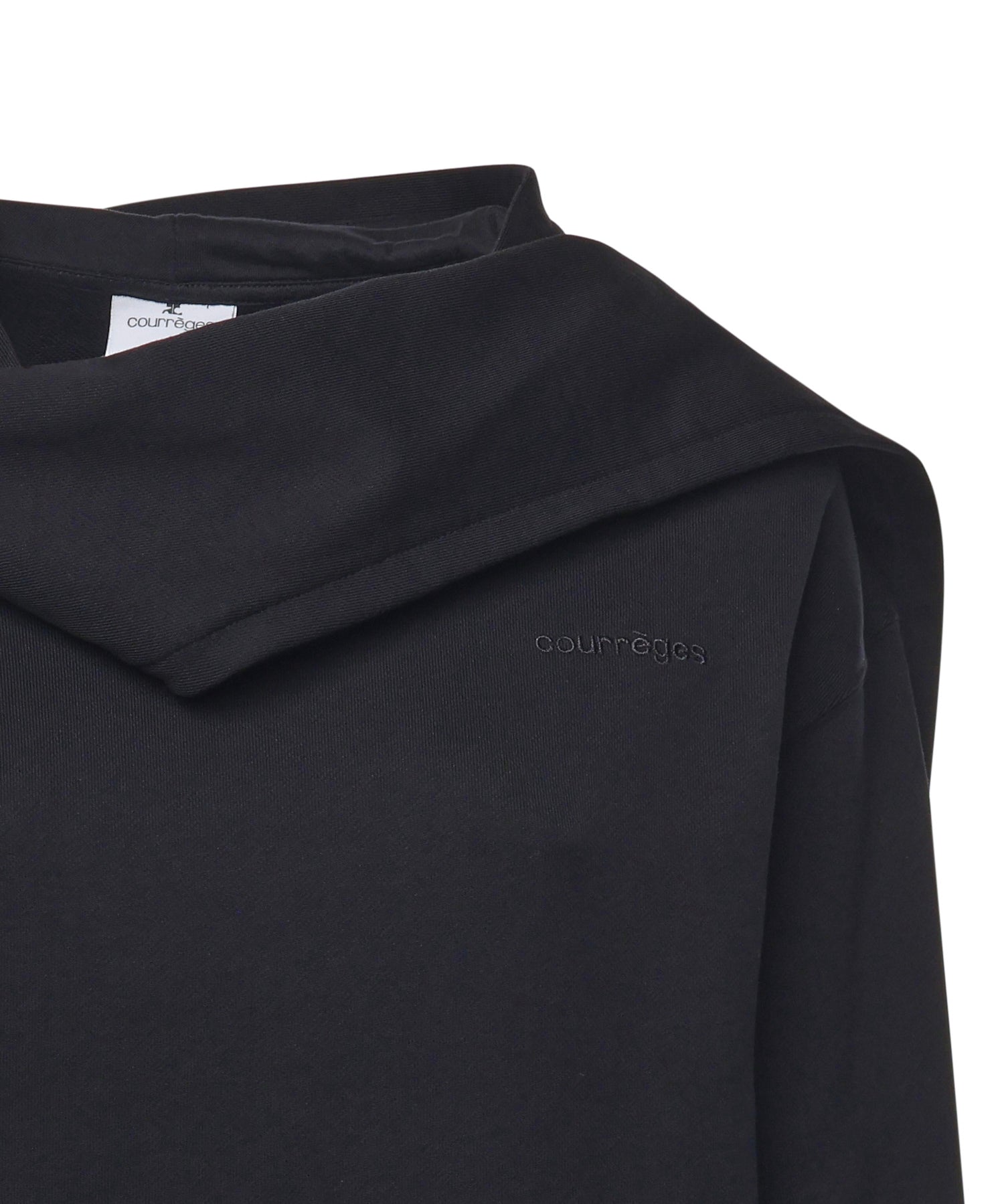 Felpa con cappuccio e sciarpa 325JH0047JS0234 9999 COURREGES 