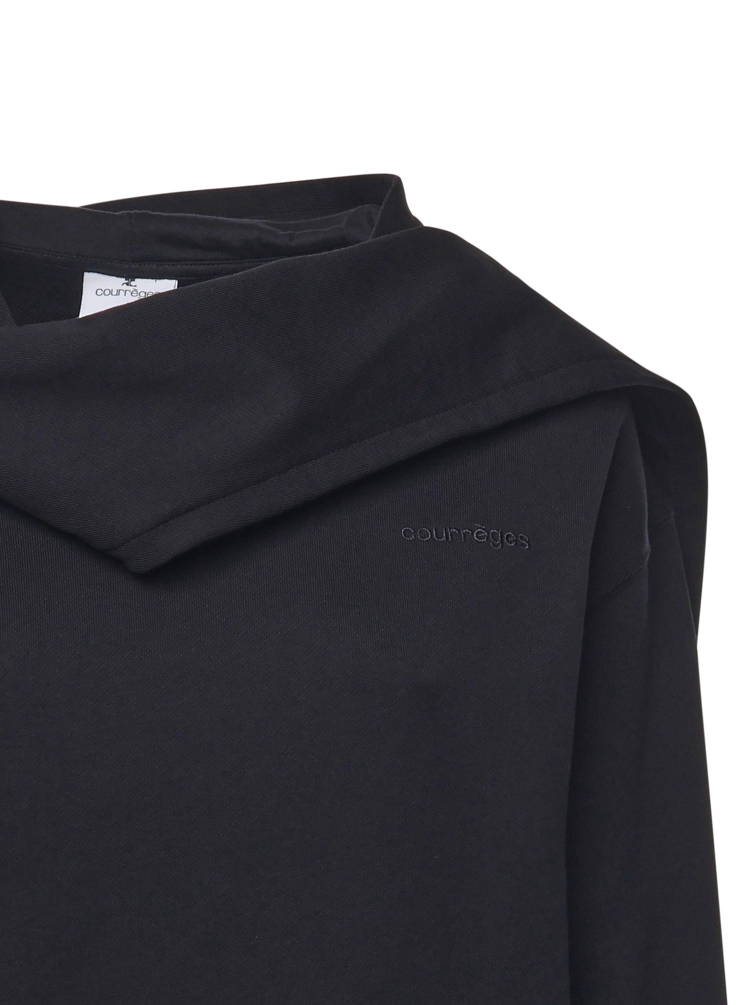 Felpa con cappuccio e sciarpa 325JH0047JS0234 9999 COURREGES 