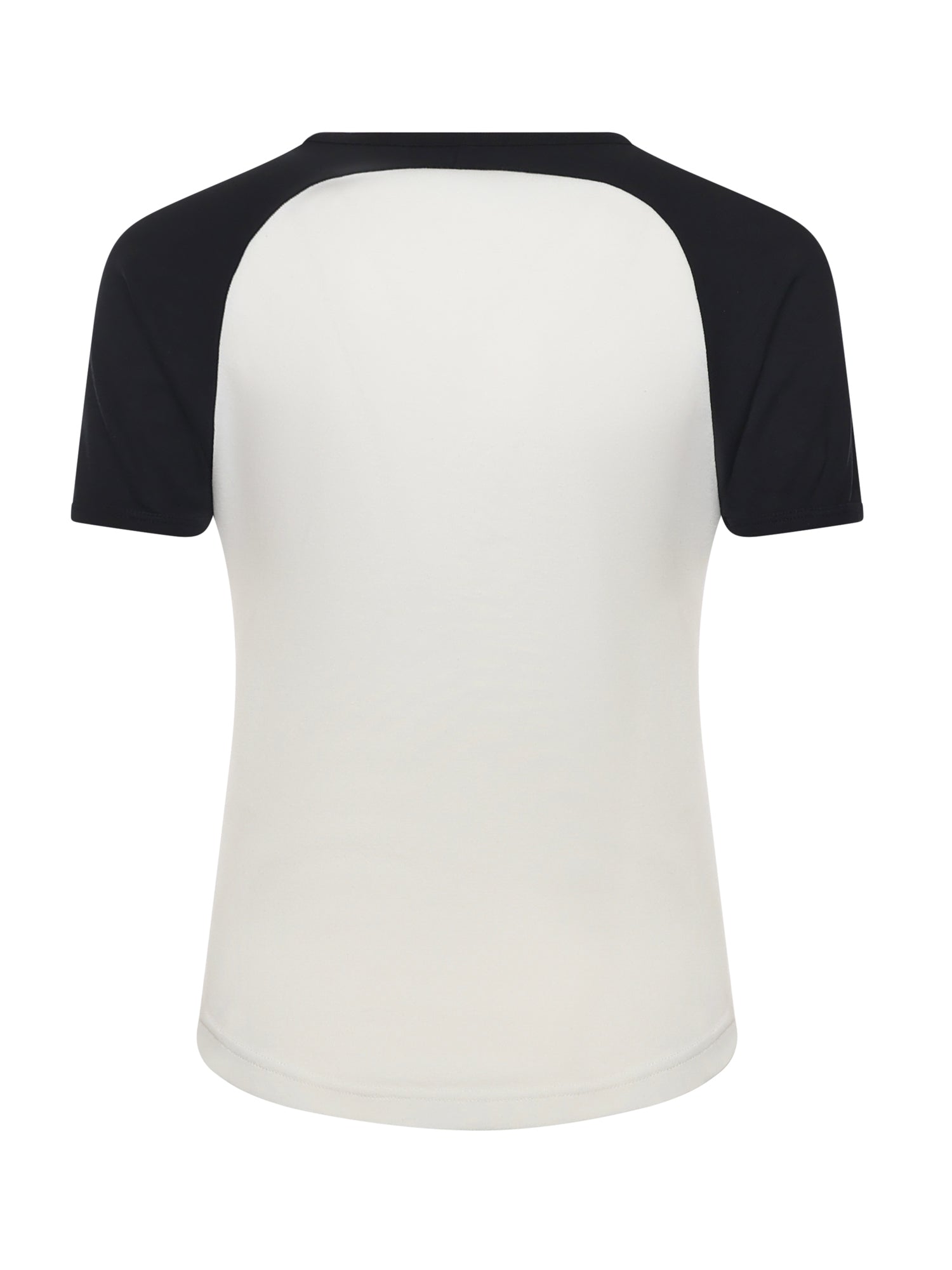 T-shirt Circle Contrast in cotone 325JTS214JS0203 0098 COURREGES 