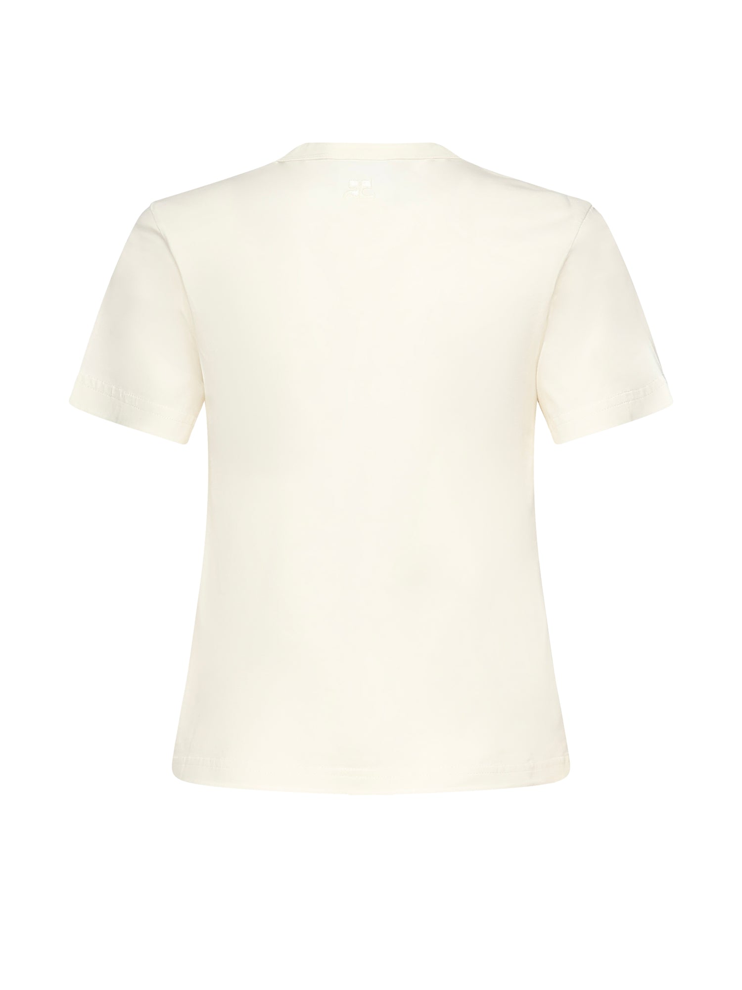 T-shirt con ricamo logo 325JTS217JS0233 0001 COURREGES 