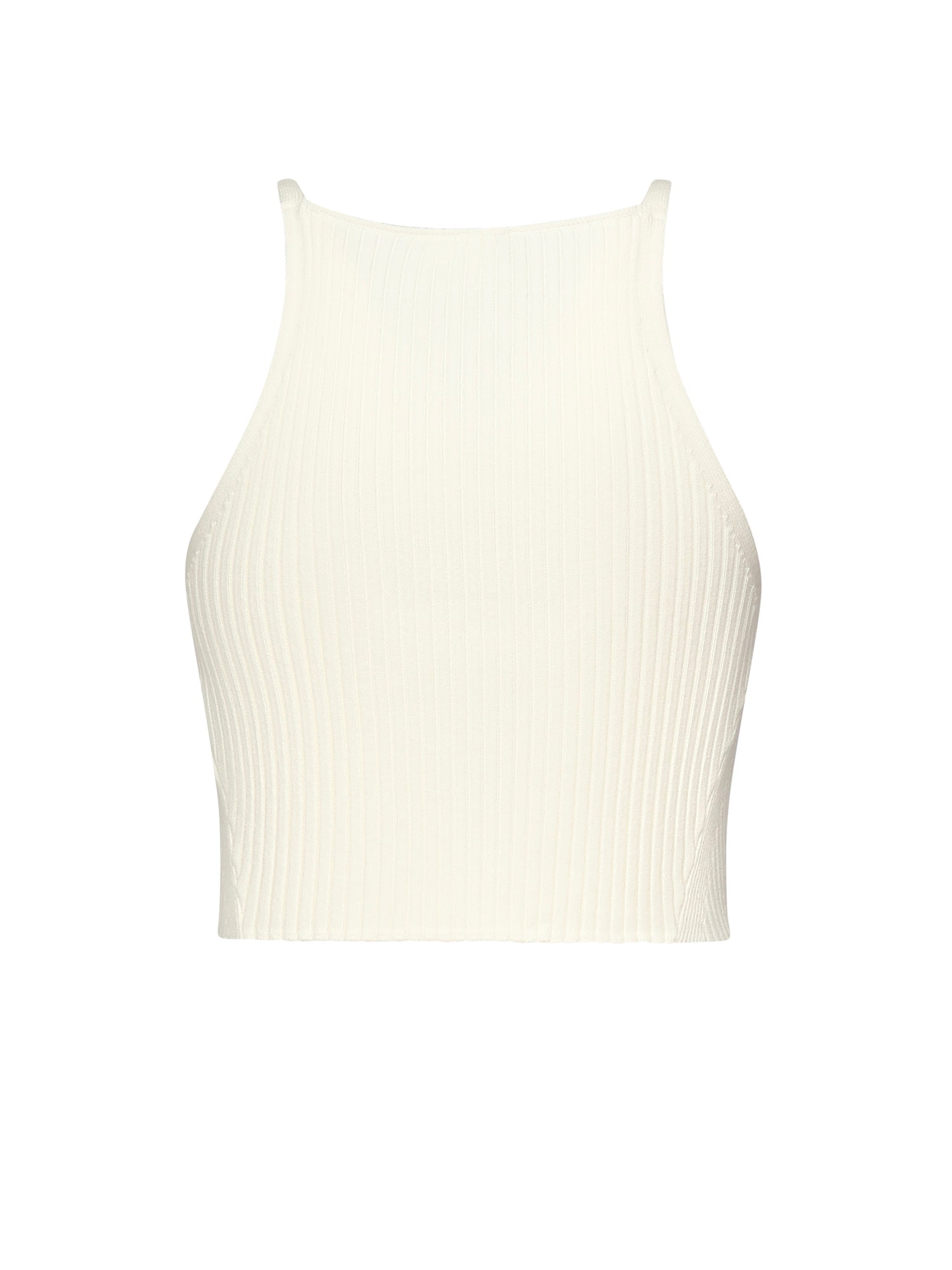 Top in maglia a coste 325MT0450FI0001 0001 COURREGES 