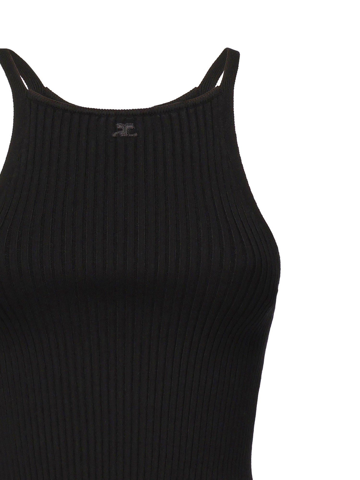 Top in maglia a coste<BR/> 325MT0450FI0001 9999 COURREGES 