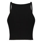 Top in maglia a coste<BR/> 325MT0450FI0001 9999 COURREGES 