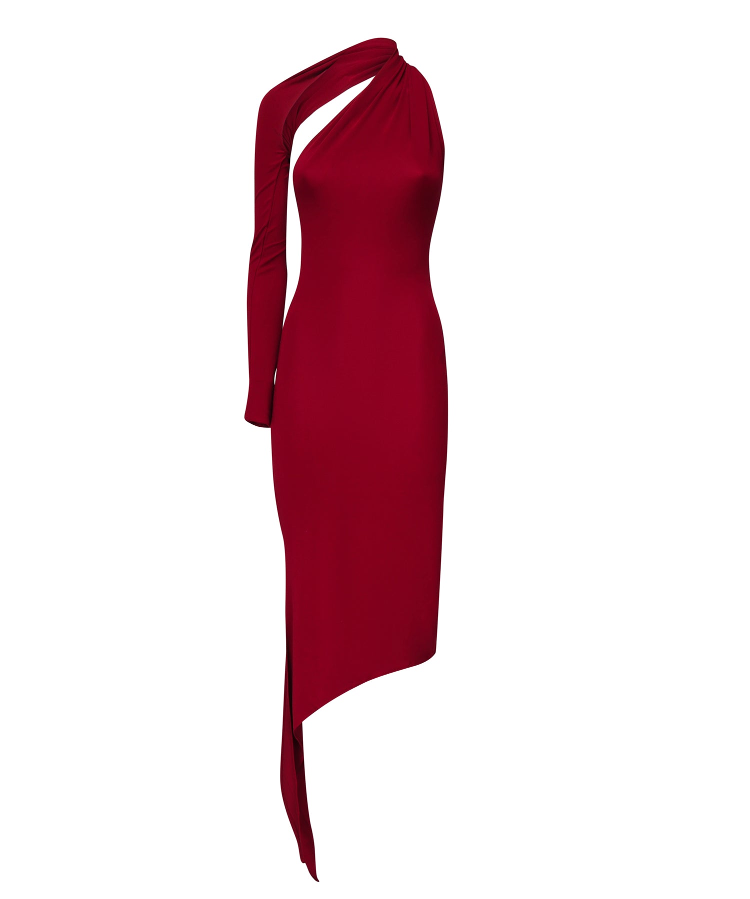 Abito monospalla in crepe di jersey 424JR0523JS0145 4031 COURREGES 