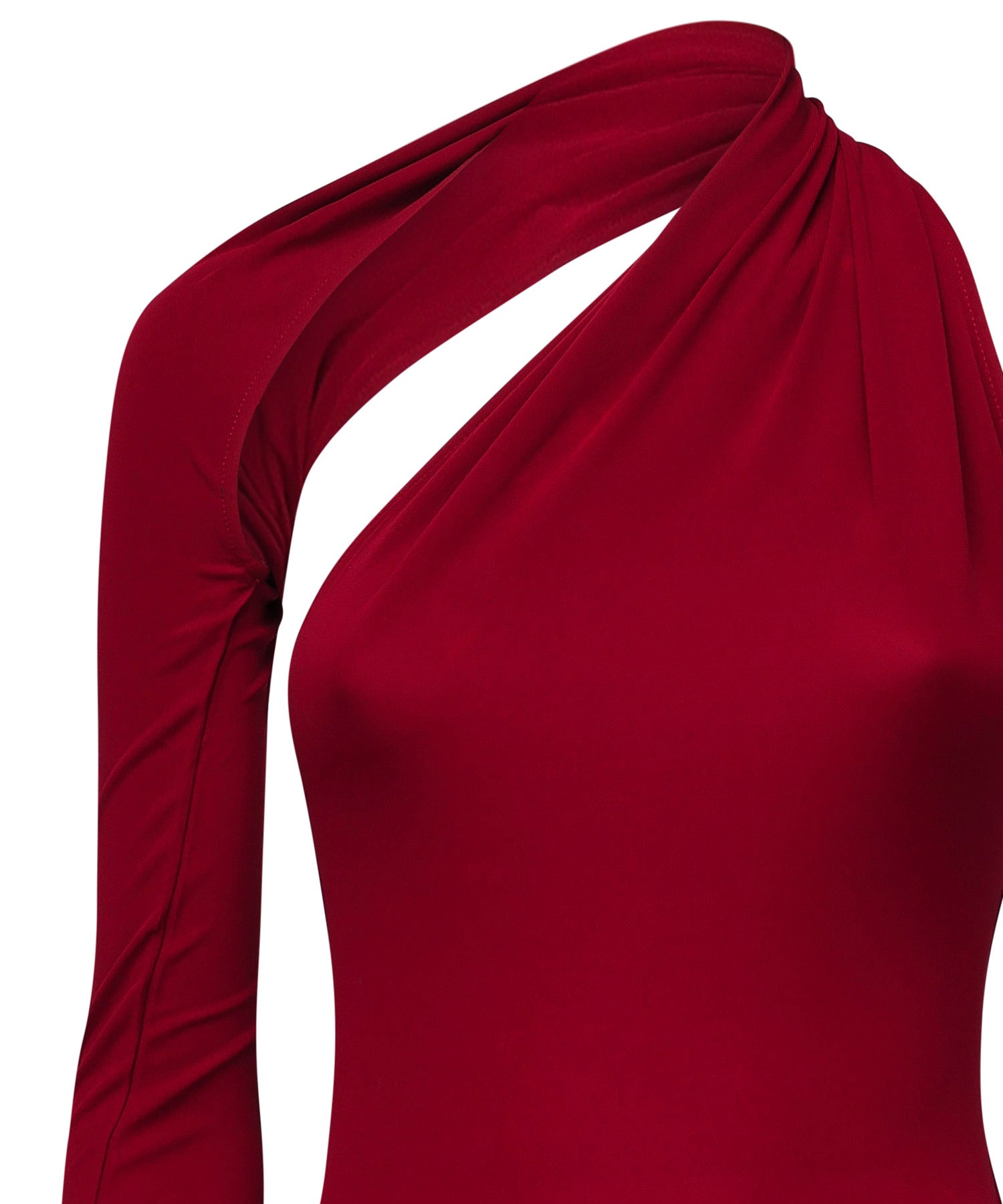 Abito monospalla in crepe di jersey 424JR0523JS0145 4031 COURREGES 